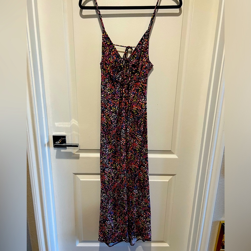 Floral Backless Midi Dress!